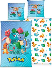 Pokémon vuodevaatteet 135 x 200 cm – 100 % puuvillaa