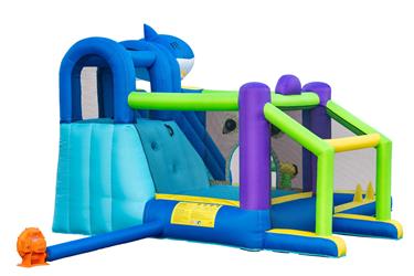  Pomppulinna Mega Vesipuisto ''Shark'' 405 x 345 x 254 cm-10