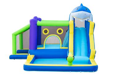  Pomppulinna Mega Vesipuisto ''Shark'' 405 x 345 x 254 cm-4