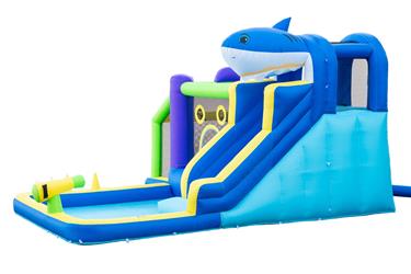  Pomppulinna Mega Vesipuisto ''Shark'' 405 x 345 x 254 cm-5