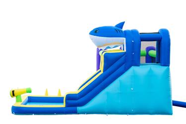  Pomppulinna Mega Vesipuisto ''Shark'' 405 x 345 x 254 cm-6