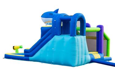  Pomppulinna Mega Vesipuisto ''Shark'' 405 x 345 x 254 cm-7