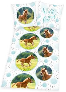 Poni 'Wild and free' vuodevaatteet (100 prosenttia puuvillaa)
