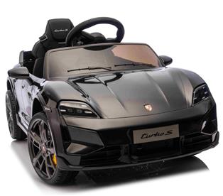 Porsche Taycan Turbo S sähköauto lapsille 10.8V, musta-2