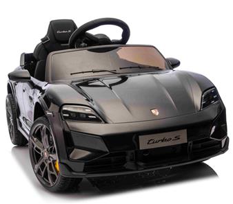 Porsche Taycan Turbo S sähköauto lapsille 10.8V, musta-2