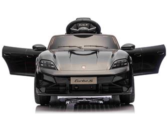 Porsche Taycan Turbo S sähköauto lapsille 10.8V, musta-3