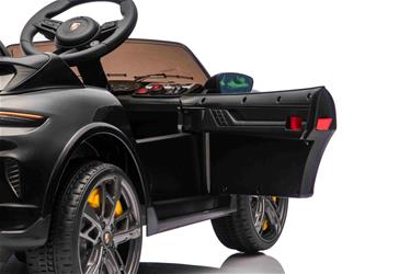Porsche Taycan Turbo S sähköauto lapsille 10.8V, musta-4