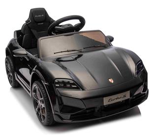 Porsche Taycan Turbo S sähköauto lapsille 10.8V, musta-6