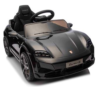 Porsche Taycan Turbo S sähköauto lapsille 10.8V, musta-6