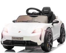 Porsche Taycan Turbo S sähköauto lapsille 10.8V,  valkoinen