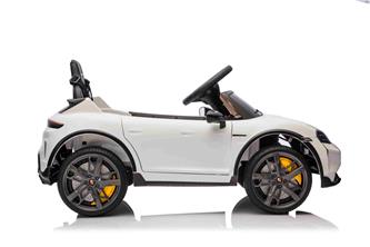 Porsche Taycan Turbo S sähköauto lapsille 10.8V,  valkoinen-11