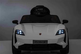 Porsche Taycan Turbo S sähköauto lapsille 10.8V,  valkoinen-4