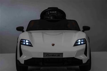 Porsche Taycan Turbo S sähköauto lapsille 10.8V,  valkoinen-4
