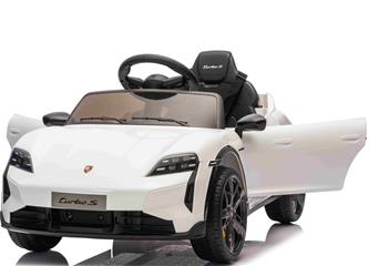 Porsche Taycan Turbo S sähköauto lapsille 10.8V,  valkoinen-5
