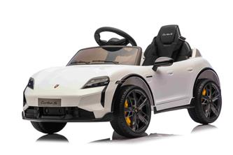 Porsche Taycan Turbo S sähköauto lapsille 10.8V,  valkoinen-7