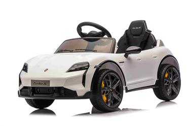 Porsche Taycan Turbo S sähköauto lapsille 10.8V,  valkoinen-7