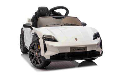 Porsche Taycan Turbo S sähköauto lapsille 10.8V,  valkoinen-8