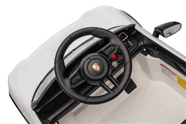 Porsche Taycan Turbo S sähköauto lapsille 10.8V,  valkoinen-9
