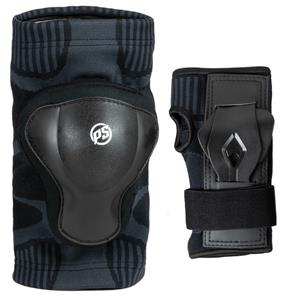 Powerslide Onesize Dual Pack -suojapakkaus miehille, Musta