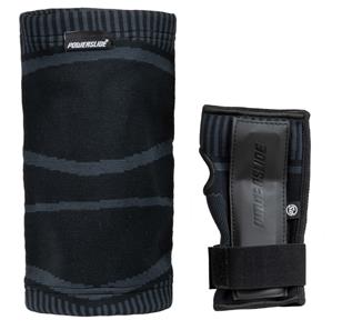 Powerslide Onesize Dual Pack -suojapakkaus miehille, Musta-2
