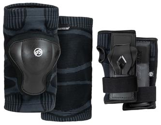Powerslide Onesize Dual Pack -suojapakkaus miehille, Musta-3