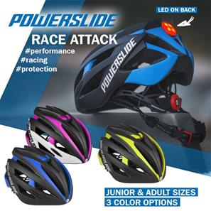 Powerslide Race Attack sininen kypärä LED-valolla-9