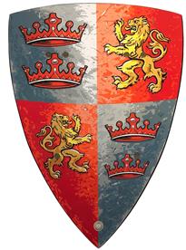 Prinssi Leijonasydän Vaahtomuovikilpi 57 x 10,5 cm 2-kerroksinen