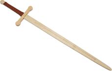 Puinen 2-kätinen miekka, 105 cm Koivu