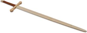 Puinen 2-kätinen miekka, 105 cm Koivu -3