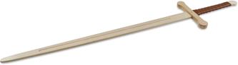 Puinen 2-kätinen miekka, 105 cm Koivu -4