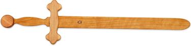 Puinen miekka lapsille 56 cm, Puu öljytty-3