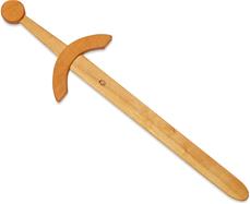 Puinen miekka lapsille 57 cm, koivu öljytty