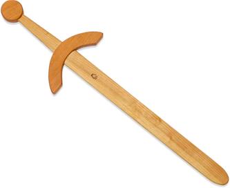 Puinen miekka lapsille 57 cm, koivu öljytty