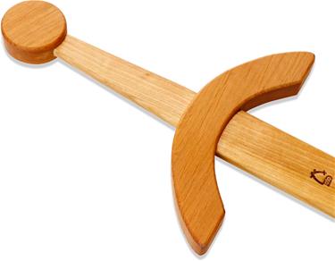 Puinen miekka lapsille 57 cm, koivu öljytty-2