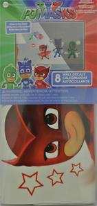 Pyjamasankarit (PJ Masks) Seinätarrat / malli 2-3