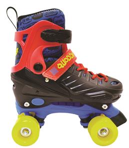 Quoddy Rollers Side By Side rullaluistimet, musta/sininen