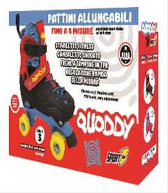 Quoddy Rollers Side By Side rullaluistimet, musta/sininen-2