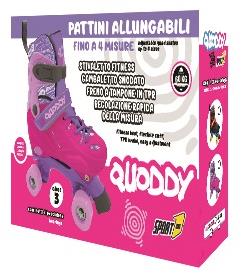 Quoddy Rollers Side By Side rullaluistimet, pink-2