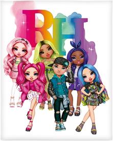 Rainbow High fleecehuopa 130 x 160 cm