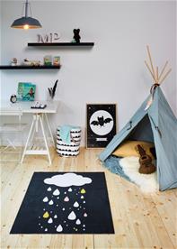 Raindrops De Luxe lasten matto 95x125 cm-3