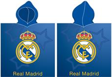 Real Madrid Poncho kylpypyyhe hupulla - 100% puuvillaa