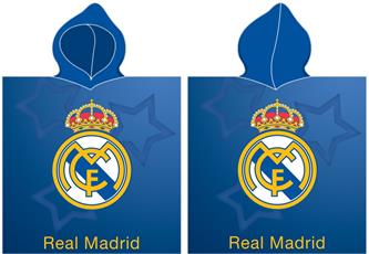 Real Madrid Poncho kylpypyyhe hupulla - 100% puuvillaa