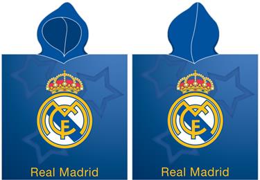 Real Madrid Poncho kylpypyyhe hupulla - 100% puuvillaa