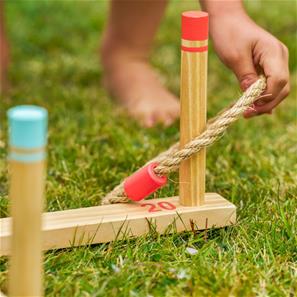 Rengaspeli Puinen puutarhapeli-9