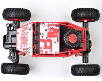 Rock Rover Kauko-ohjattava 4WD Crawler 1:18 2.4G, punainen-7
