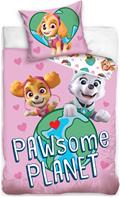 Ryhmä Hau vuodevaatteet ''Pawsome Planet'' 140 x 200 cm, 100 % puuvillaa.