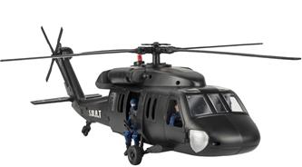 S.W.A.T. Black Hawk -helikopteri sis. 2 hahmoa 1:18