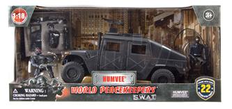 S.W.A.T. Humvee sis. tarvikkeet ja 2 hahmoa 1:18-2