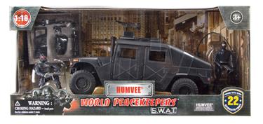 S.W.A.T. Humvee sis. tarvikkeet ja 2 hahmoa 1:18-2