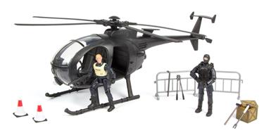 S.W.A.T. pelastushelikopteri sis. tarvikkeet ja 2 hahmoa 1:18